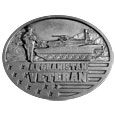 Afghanistan Veteran Enameled Belt Buckle